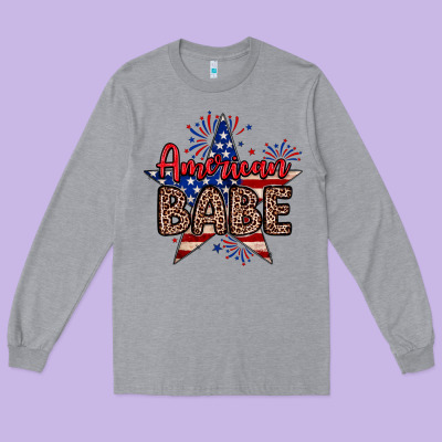 American Babe Long Sleeve Tee Designed By Neo Western