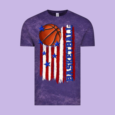 Vintage Tee basketball american flag