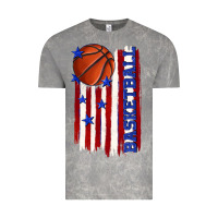 Cloud Rock basketball american flag Vintage Tee - texasbilliewilder