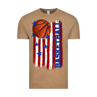 Vintage Coffee basketball american flag Vintage Tee - texasbilliewilder