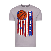 Vintage Zinc basketball american flag Vintage Tee - texasbilliewilder