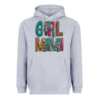 Heather Grey girl mimi Heavyweight Hoodie - NancyCooperArtShop