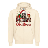 Sandshell merry christmas pitbull Zipper Hoodie - JahusDesignShop