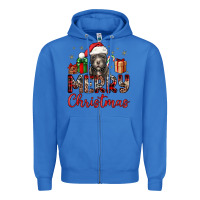 True Royal merry christmas pitbull Zipper Hoodie - JahusDesignShop