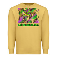 Antique Gold mardi gras louisiana fleur de lis Premium Sweatshirt - Jasminsmagicworld