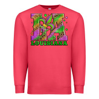 Mardi Gras Louisiana Fleur De Lis Premium Sweatshirt | Teevron