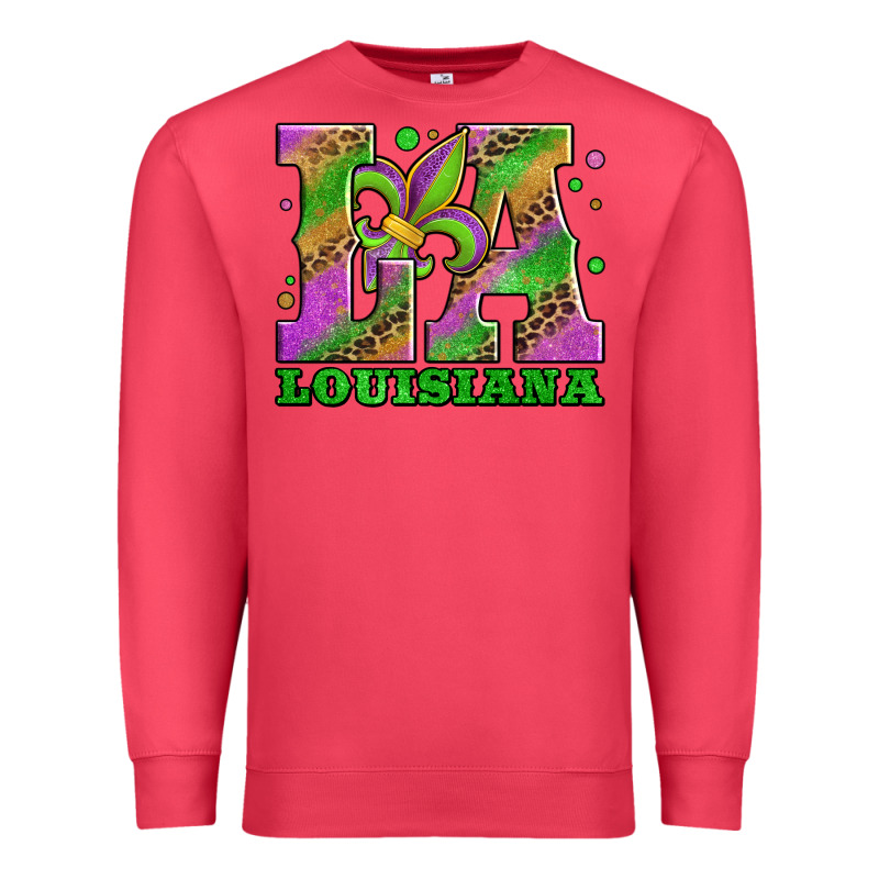 Mardi Gras Louisiana Fleur De Lis Premium Sweatshirt by Jasminsmagicworld | Teevron