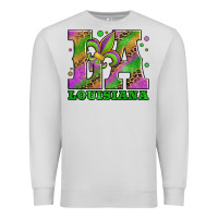 Dove Grey mardi gras louisiana fleur de lis Premium Sweatshirt - Jasminsmagicworld