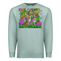 Seafoam mardi gras louisiana fleur de lis Premium Sweatshirt - Jasminsmagicworld