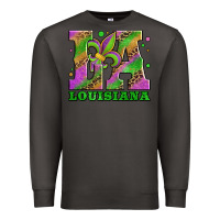 Smoke mardi gras louisiana fleur de lis Premium Sweatshirt - Jasminsmagicworld