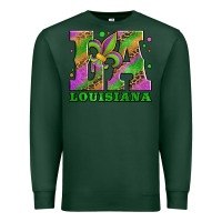 Sports Green mardi gras louisiana fleur de lis Premium Sweatshirt - Jasminsmagicworld