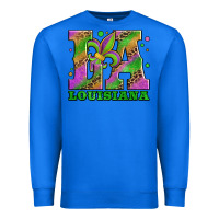True Royal mardi gras louisiana fleur de lis Premium Sweatshirt - Jasminsmagicworld