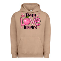 Pigment Burro teach love inspire teacher valentines day Urban Hoodie - LillyAllenDesigns
