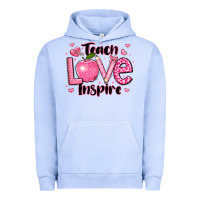 Pigment Grape Ice teach love inspire teacher valentines day Urban Hoodie - LillyAllenDesigns