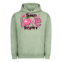 Pigment Oil Green teach love inspire teacher valentines day Urban Hoodie - LillyAllenDesigns