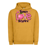 Pigment Peanut Butter teach love inspire teacher valentines day Urban Hoodie - LillyAllenDesigns