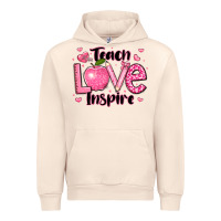 Sandshell teach love inspire teacher valentines day Urban Hoodie - LillyAllenDesigns