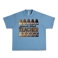 Pebble Blue proud black teacher Urban Heavy Tee - texasbilliewilder