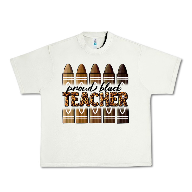 Proud Black Teacher Urban Heavy Tee by texasbilliewilder | Teevron