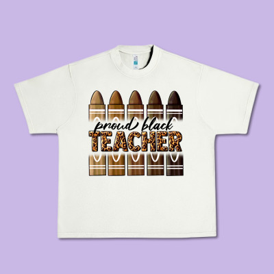 Proud Black Teacher Urban Heavy Tee Designed By Texasbilliewilder