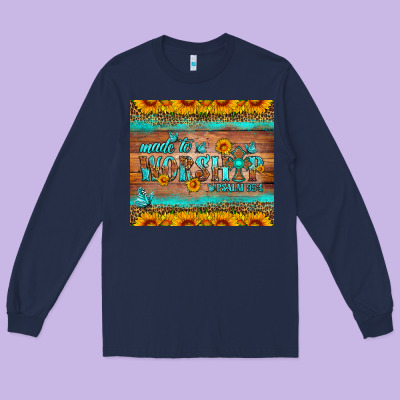 Made To Worship Tumbler Long Sleeve Tee Designed By Hra Design Shop