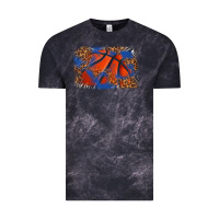 Cloud Black basketball background Vintage Tee - texasbilliewilder