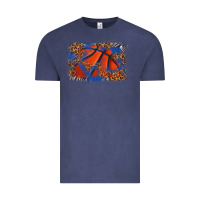 Vintage Denim basketball background Vintage Tee - texasbilliewilder