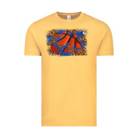 Vintage Mustard basketball background Vintage Tee - texasbilliewilder