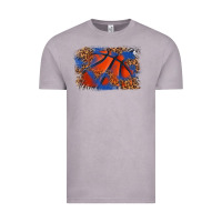 Vintage Zinc basketball background Vintage Tee - texasbilliewilder