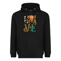 Black love long haired cow Heavyweight Hoodie - Jasminsmagicworld