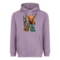 Lavender love long haired cow Heavyweight Hoodie - Jasminsmagicworld