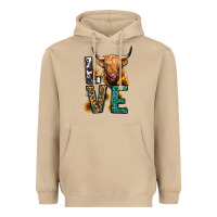 Mushroom love long haired cow Heavyweight Hoodie - Jasminsmagicworld