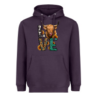 Plum love long haired cow Heavyweight Hoodie - Jasminsmagicworld