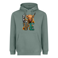 Sage love long haired cow Heavyweight Hoodie - Jasminsmagicworld