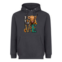 Smoke love long haired cow Heavyweight Hoodie - Jasminsmagicworld