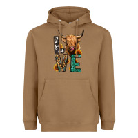 Toasted Coconut love long haired cow Heavyweight Hoodie - Jasminsmagicworld