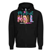 Black my first nail bbs Zipper Hoodie - BundleAndBundleShop