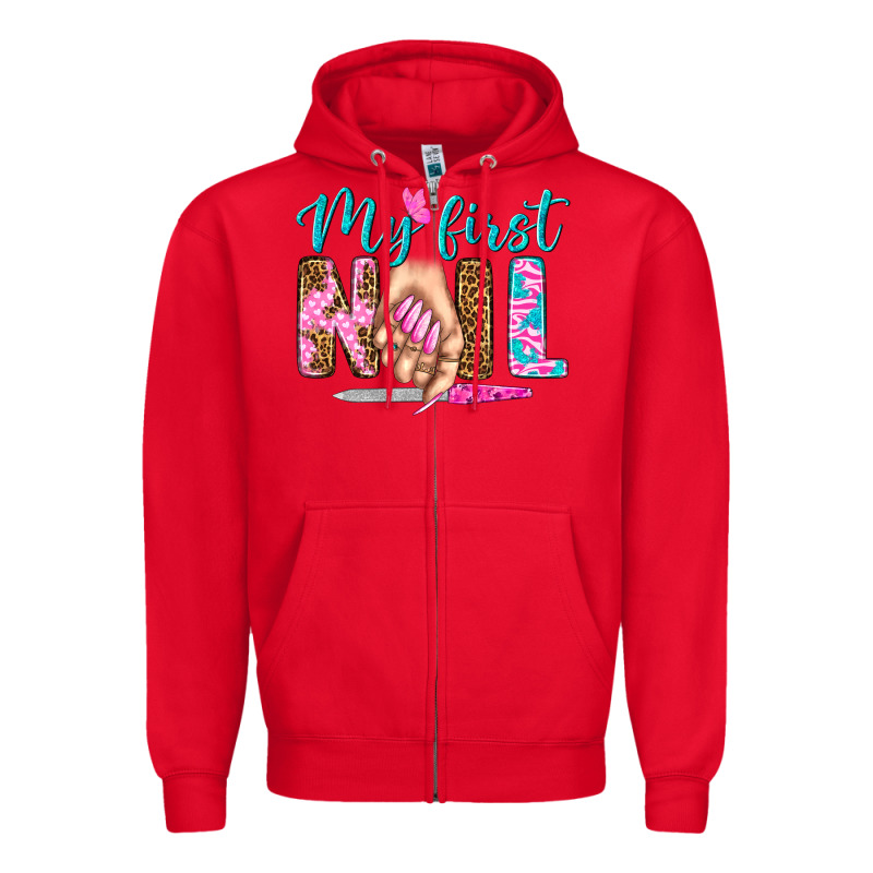 My First Nail Bbs Zipper Hoodie by BundleAndBundleShop | Teevron