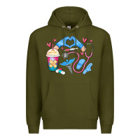 Army Green nurse life Premium Hoodie - MaliasSmallBusiness