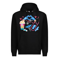 Black nurse life Premium Hoodie - MaliasSmallBusiness