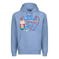 Colony Blue nurse life Premium Hoodie - MaliasSmallBusiness