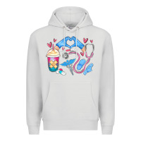 Dove Grey nurse life Premium Hoodie - MaliasSmallBusiness