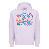Lilac nurse life Premium Hoodie - MaliasSmallBusiness