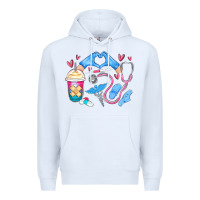 White nurse life Premium Hoodie - MaliasSmallBusiness