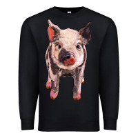 Black pig Premium Sweatshirt - BarkalooDesign