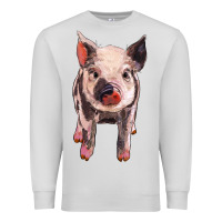 Dove Grey pig Premium Sweatshirt - BarkalooDesign