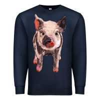 Navy pig Premium Sweatshirt - BarkalooDesign