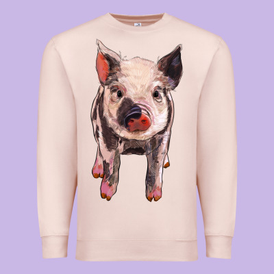 Pig Premium Sweatshirt Designed By Barkaloodesign