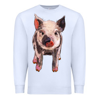 White pig Premium Sweatshirt - BarkalooDesign
