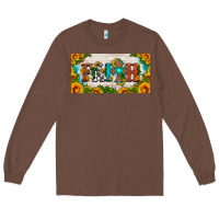 Chestnut faith cross and sunflower license plate Long Sleeve Tee - HRA Design Shop